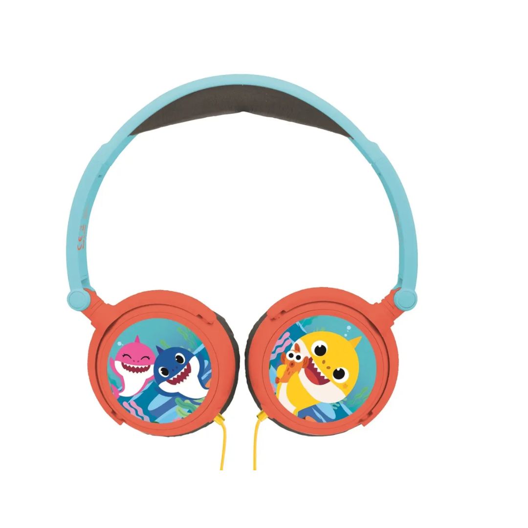 LEXIBOOK BABY SHARK STEREO WIRED FOLDABLE HEADPHONE, Ages 3+