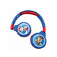 Lexibook Paw Patrol blue and red foldable 2-in-1 Bluetooth headphones for kids