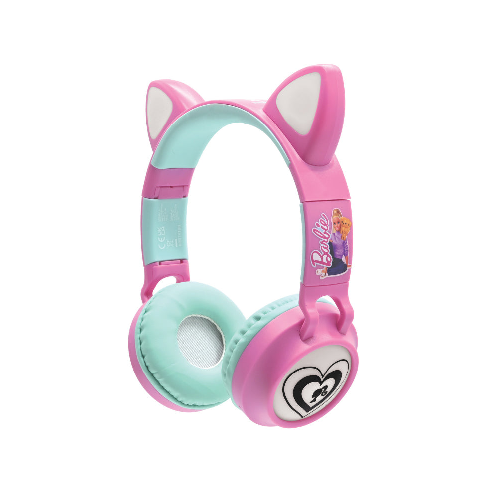 BARBIE WIRELESS RECHARGEABLE HEADPHONES W/LIGHT