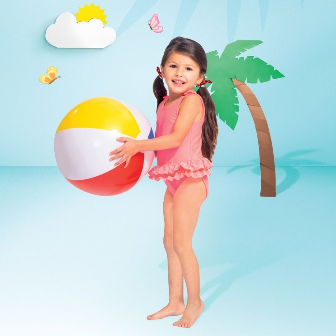 INTEX GLOSSY PANEL BALL (61cm), Ages 3+