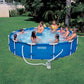 INTEX METAL FRAME POOL W/PUMP(10ft)-(305x76), Ages 6+