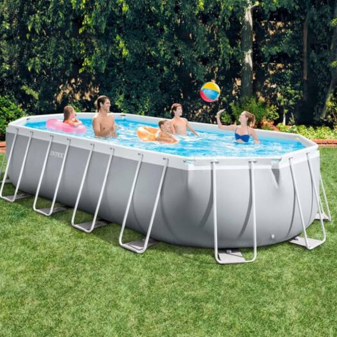 INTEX PRISM FRAME OVAL POOL(610x305x122), Ages 6+