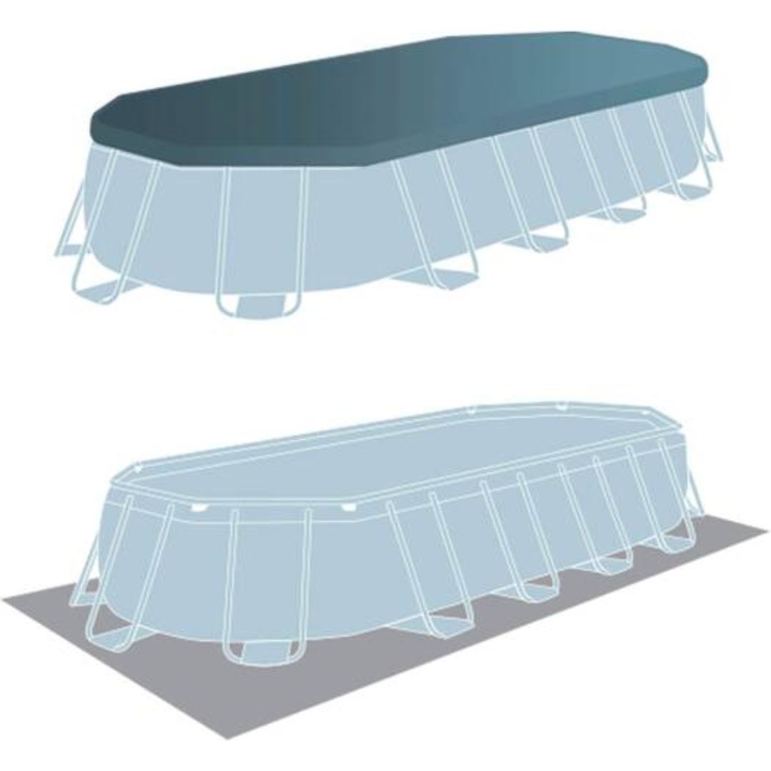 INTEX PRISM FRAME OVAL POOL(610x305x122), Ages 6+