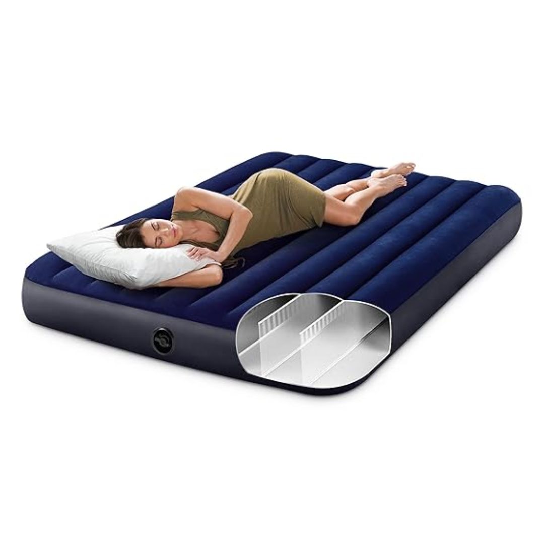 INTEX QUEEN DOWNY AIRBED(183x203x25),Ages Adult