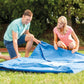 INTEX RECTANGULAR FRAME POOL W/PUMP(4.5X2.2X84), Ages 6+