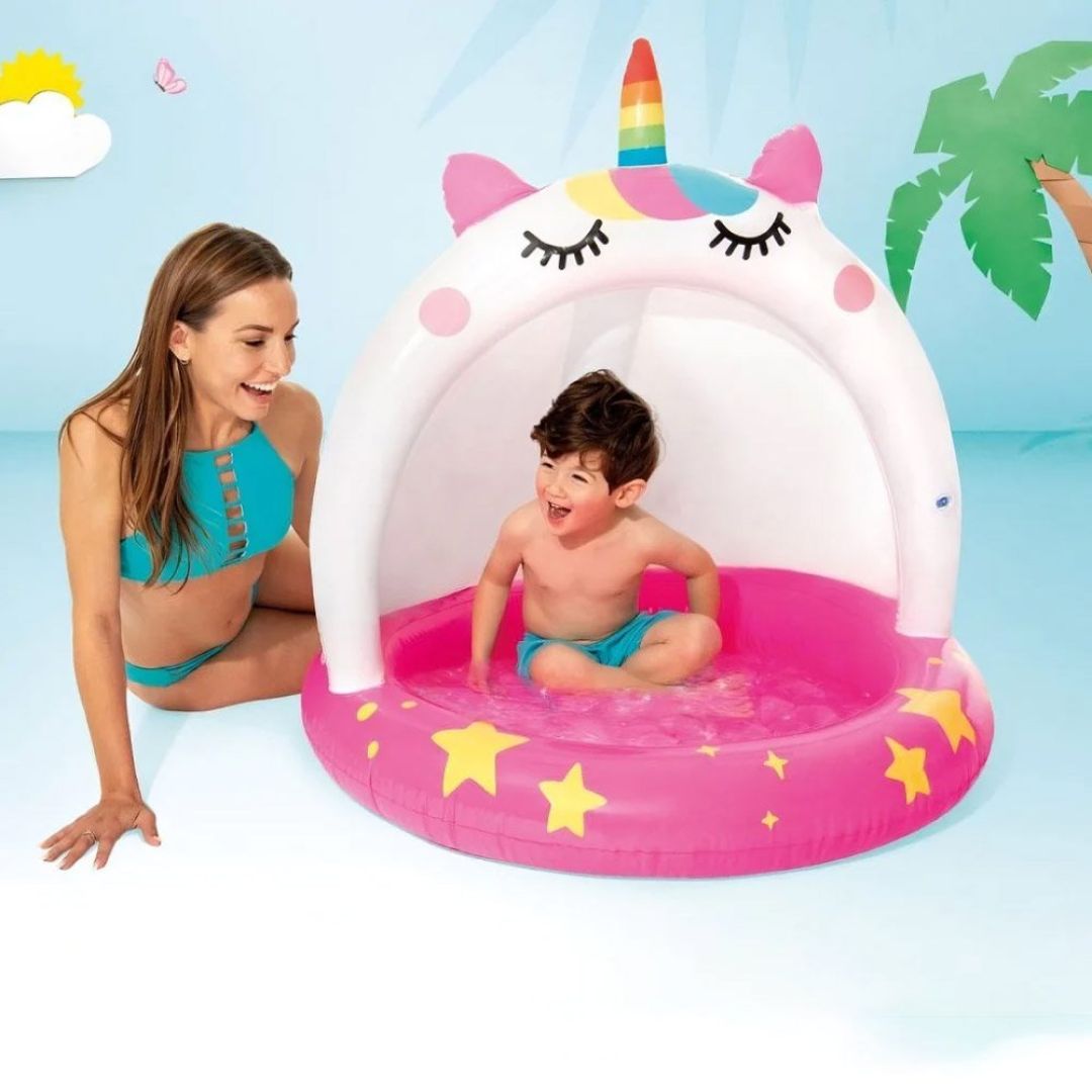 INTEX CATICORN BABY POOL(102cmx102cm), Ages 3+