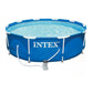 INTEX METAL FRAME POOL W/PUMP(12ft)-(366x76), Ages 6+