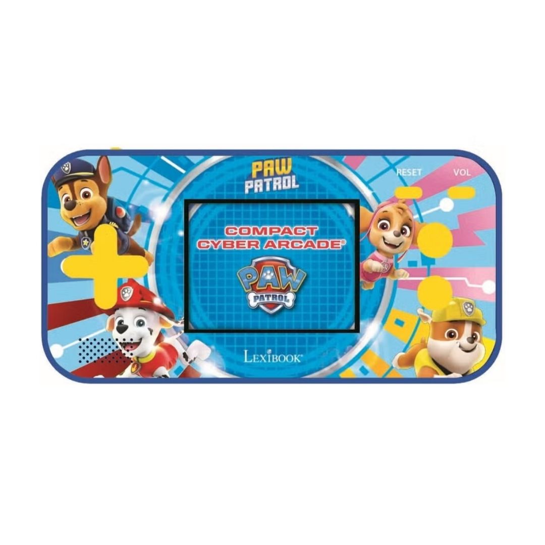 LEXIBOOK PAW PATROL HANDHELD CONSOLE COMPACT CYBER ARCADE 2.5'' 150 GAMES, Ages 3+