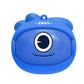 Jellie blue true wireless earpods inside a open charging case for kids school and travel use