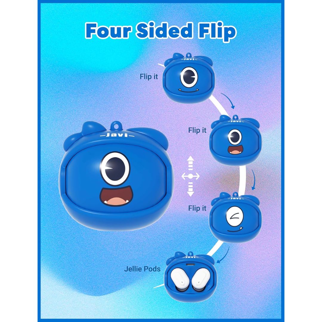 JELLIE WIRELESS EARPODS BLUE, Ages 5+