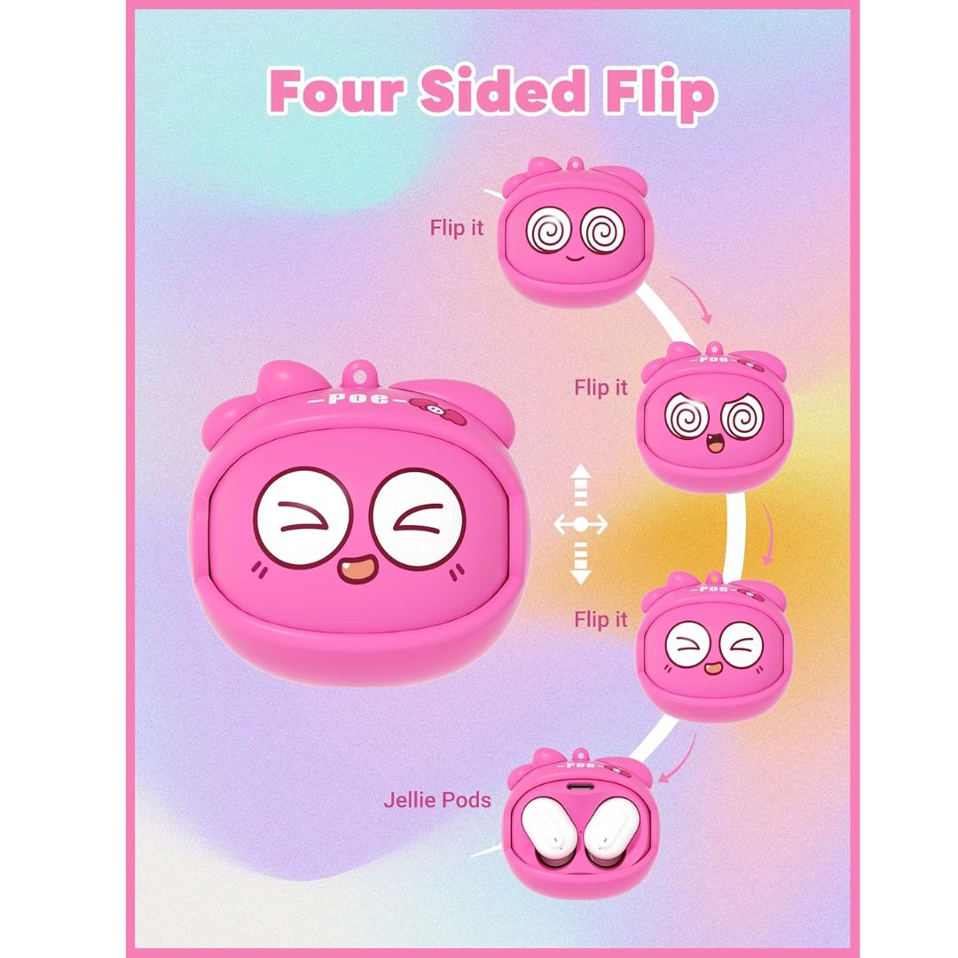 JELLIE WIRELESS EARPODS PINK, Ages 5+