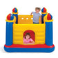 Intex Jump-O-Lene inflatable castle bouncer with four turrets and soft floor for kids indoor play