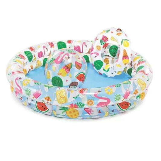 Intex Just So Fruity inflatable watermelon themed paddling pool for kids ages 2 plus
