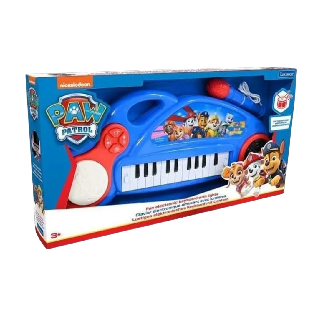 Lexibook Paw Patrol blue kids electronic keyboard piano with flashing lights microphone and Marshall Chase Skye graphics