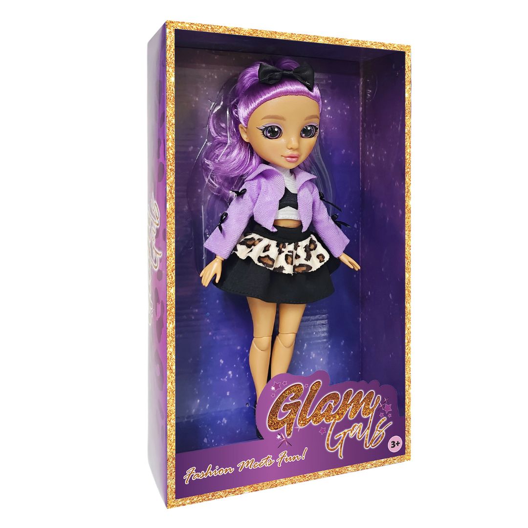 KAIWELL FASHION DOLL PURPLE POSEABLE GLAM GIRLZ 9, Ages 3+