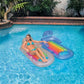 Intex King Cool Lounge inflatable pool float with backrest and drink holder for adults