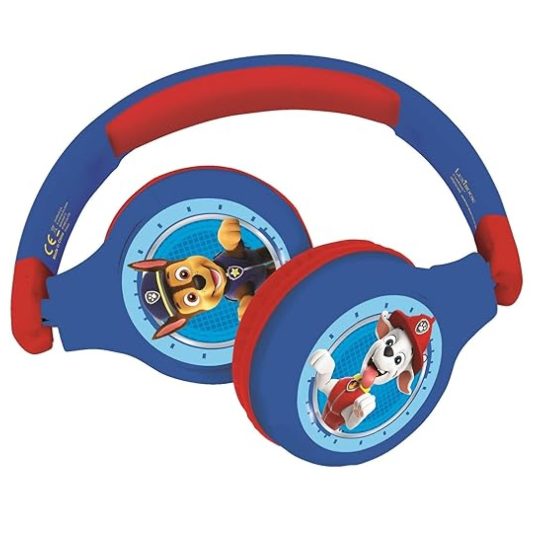 LEXIBOOK PAW PATROL 2 IN 1 FOLDABLE HEADPHONE, Ages 3+