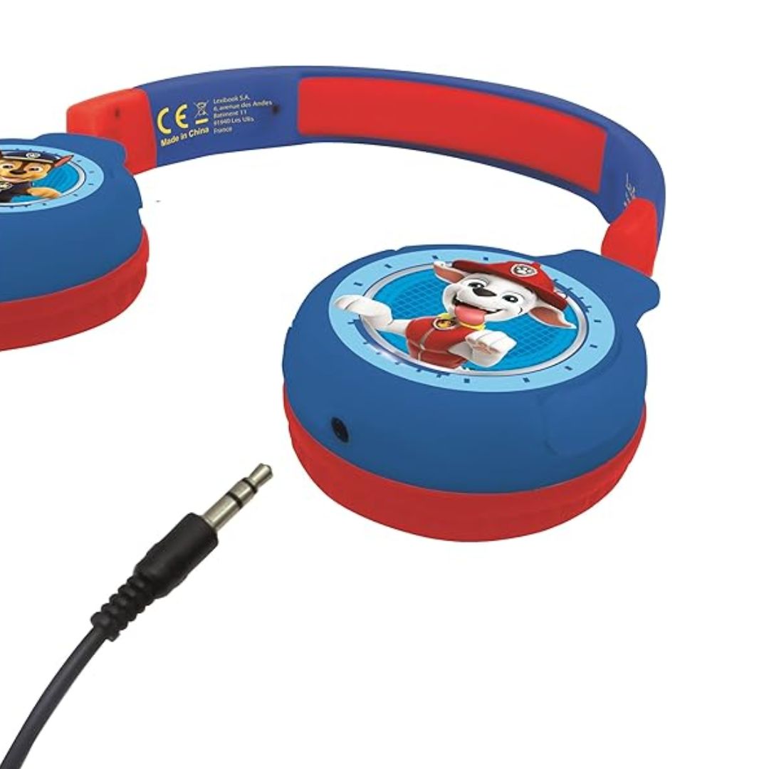 LEXIBOOK PAW PATROL 2 IN 1 FOLDABLE HEADPHONE, Ages 3+
