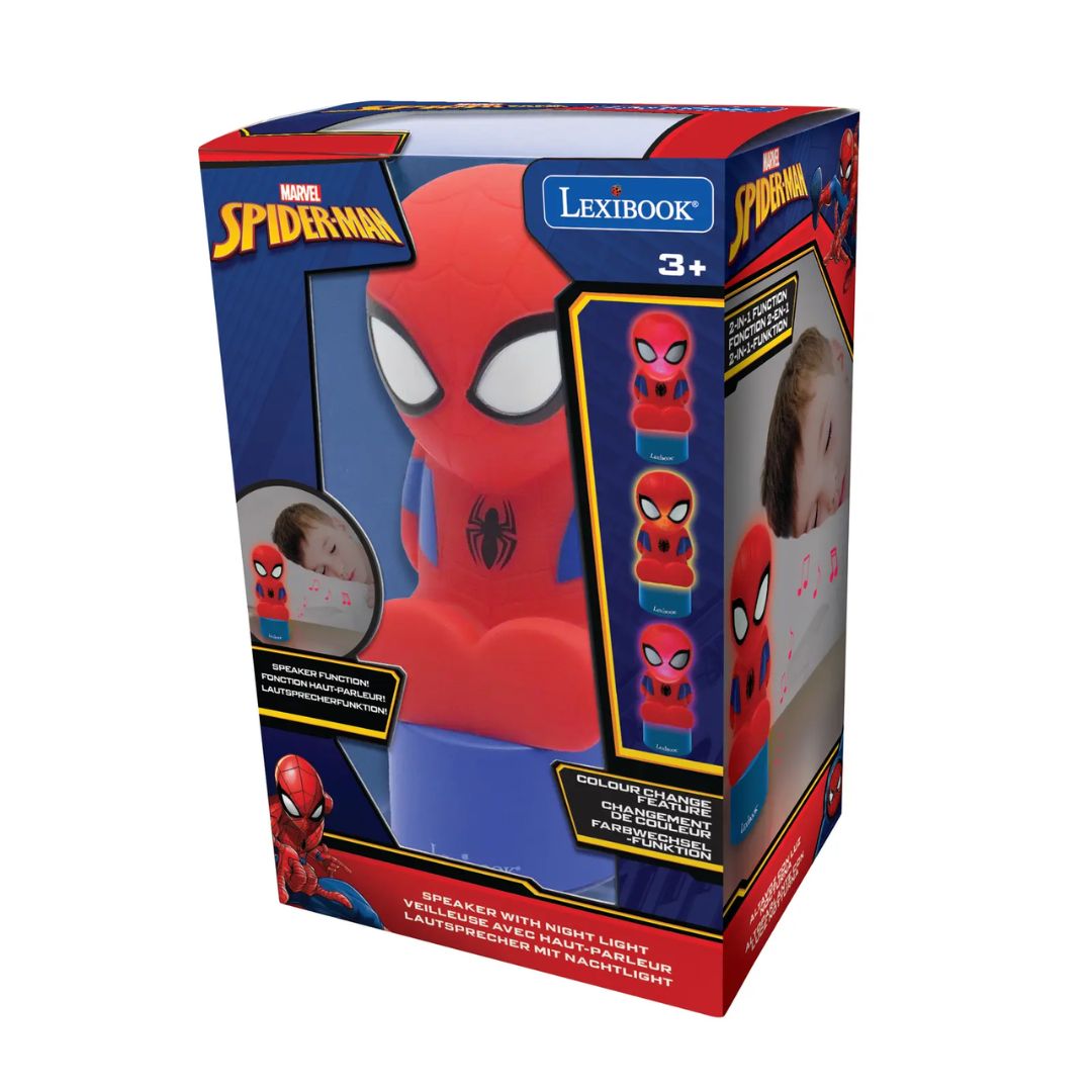 LEXIBOOK SPIDERMAN NIGHTLIGHT SPEAKER, Ages 3+
