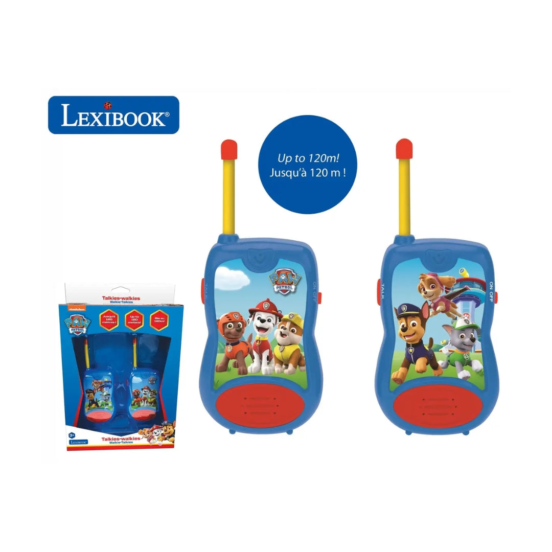 LEXIBOOK PAW PATROL WALKIE TALKIE 120M, Ages 3+