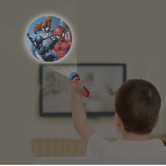 SPIDERMAN STORIES PROJECTOR AND TORCH LIGHT