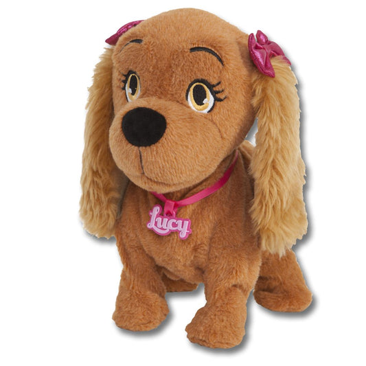 IMC Toys Club Petz Lucy Sing and Dance brown plush interactive toy dog performing voice commands