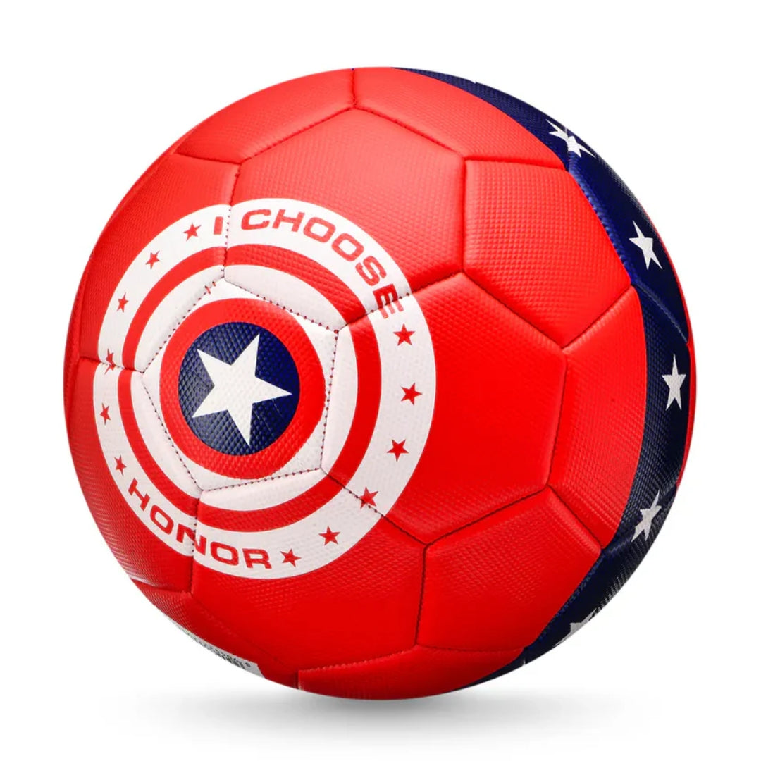 MARVEL CAPTAIN AMERICA RED FOOTBALL, Ages 3+