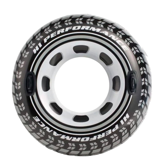 Intex Monster Truck inflatable swim tube 114cm tire design with handles for pool and beach play