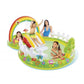 Intex My Garden Play Center inflatable kiddie pool with water slide and rainbow sprayer for toddlers