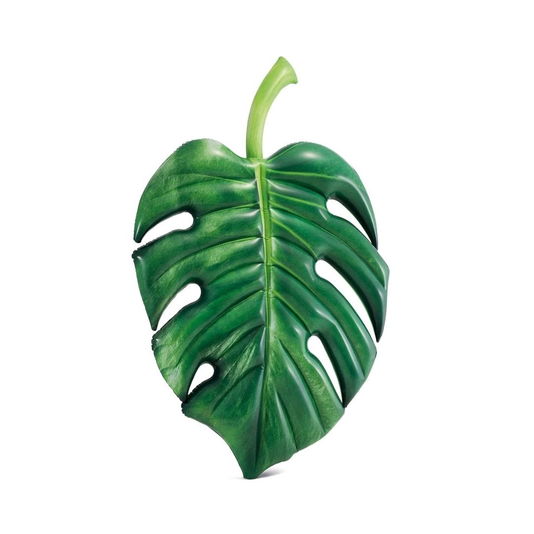 Intex Palm Leaf Mat green tropical leaf shaped inflatable pool lounger for adults