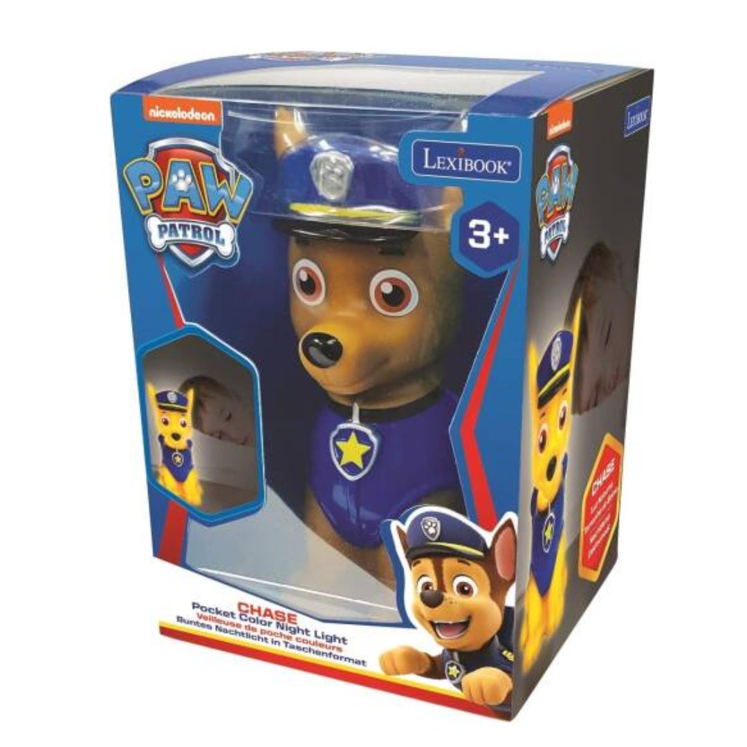 LEXIBOOK PAW PATROL CHASE LED POCKET NIGHT LIGHT 13CM, Ages 3+