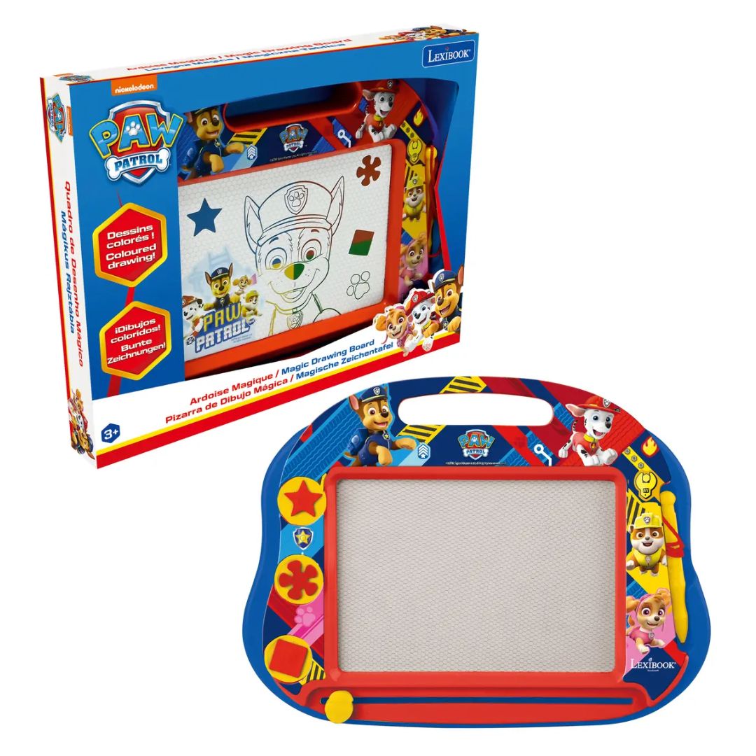 LEXIBOOK PAW PATROL MAGNETIC MULTICOLOR DRAWING BOARD A5 W/ACCESSORIES, Ages 3+