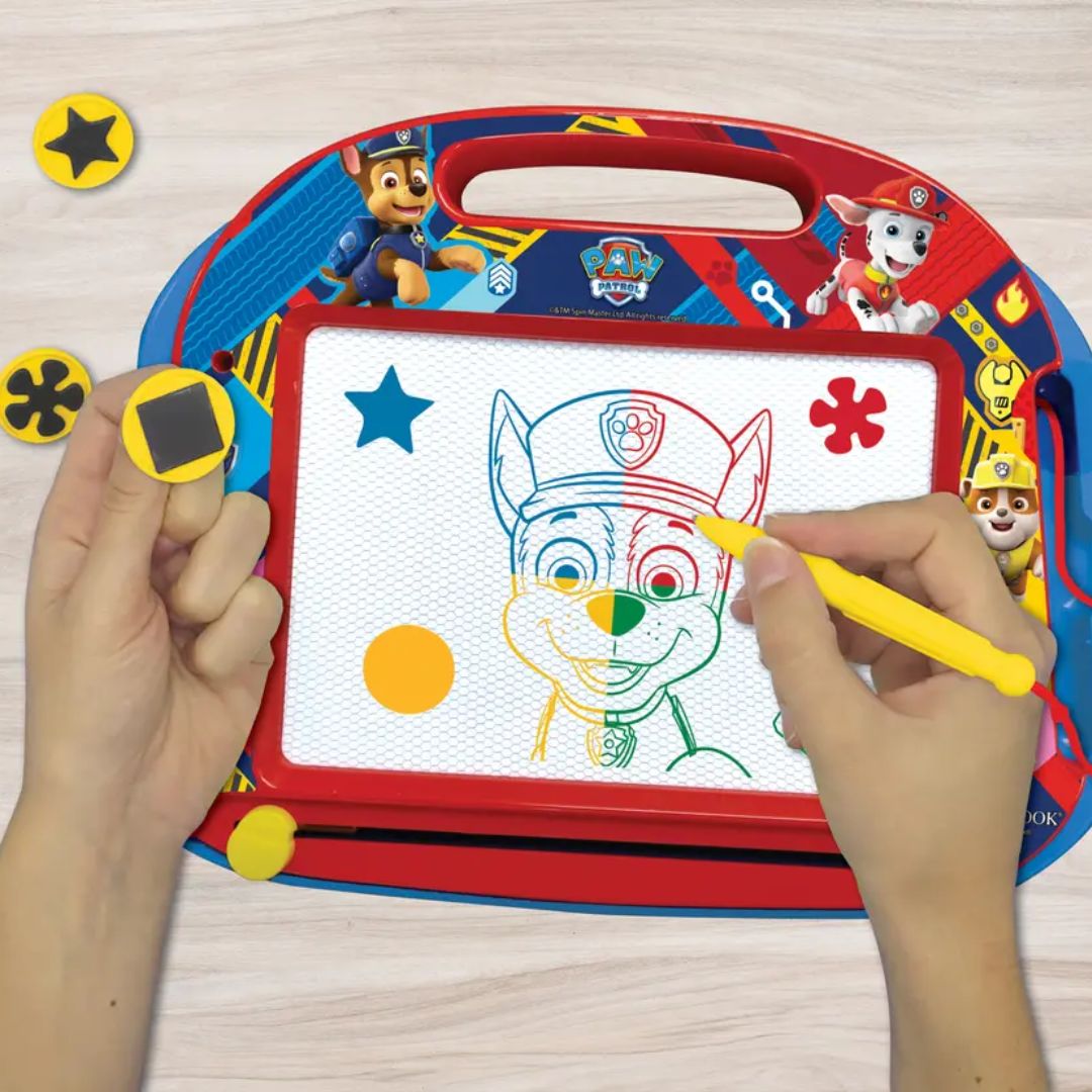 LEXIBOOK PAW PATROL MAGNETIC MULTICOLOR DRAWING BOARD A5 W/ACCESSORIES, Ages 3+