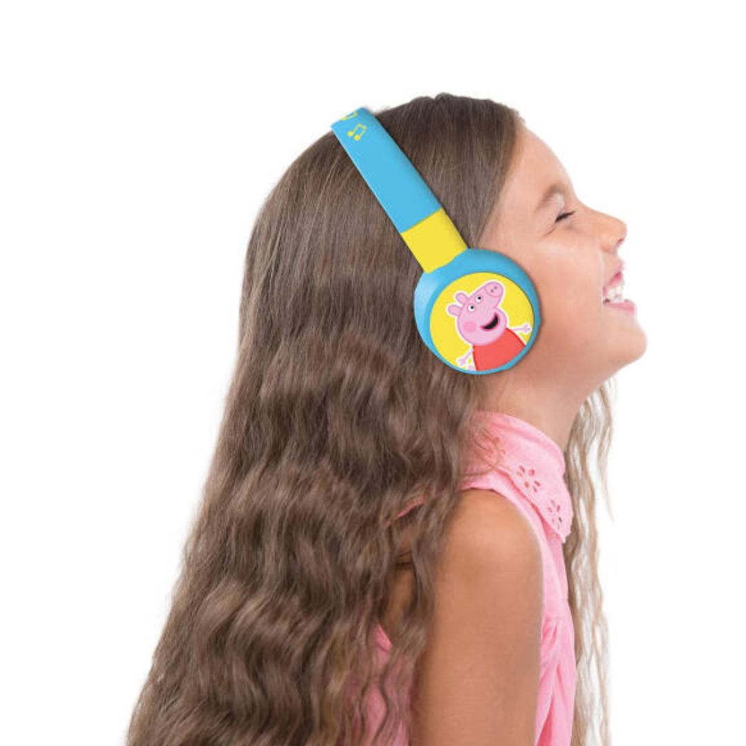 LEXIBOOK PEPPA PIG 2 IN 1 BLUETOOTH® AND WIRED FOLDABLE HEADPHONE, Ages 3+