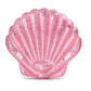 Intex Pink Seashell Island pearlescent pink inflatable pool float with glitter and cup holders for adults