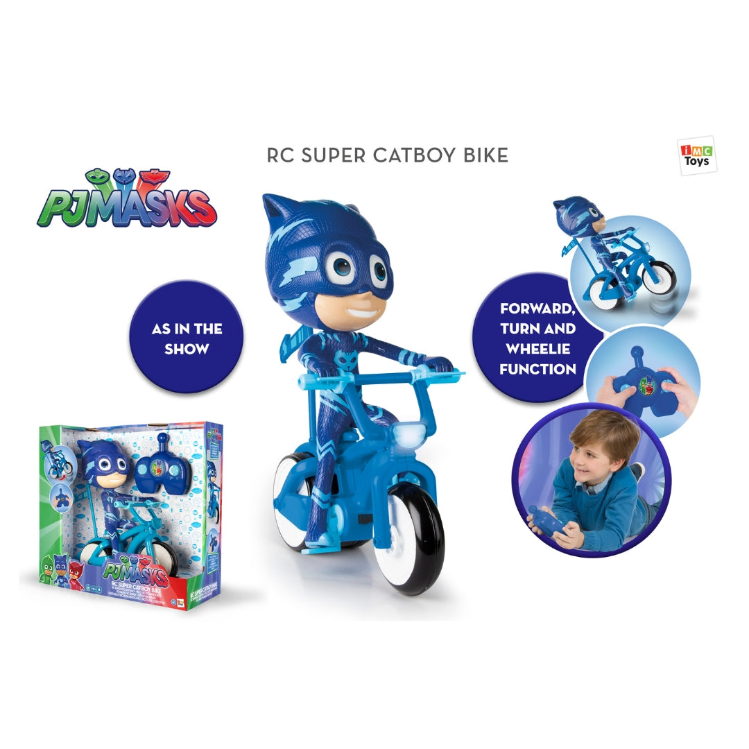 IMC Toys PJ MASKS RC CATBOY WHEELIE BIKE, Ages 24m+