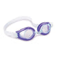 Intex Play Goggles for kids ages 8 plus with adjustable strap and hypoallergenic purple frame for pool swimming