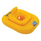 Intex Pool School Step 1 Deluxe yellow baby float with inflatable backrest and seat for toddlers