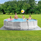 Intex Prism Frame round above ground swimming pool set 427x107 cm with filter pump and ladder