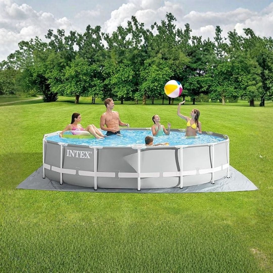 Intex Prism Frame above ground swimming pool set 457x107 cm with ladder and filter pump