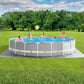 Intex Prism Frame above ground pool set 488x122cm round outdoor swimming pool for family and adults