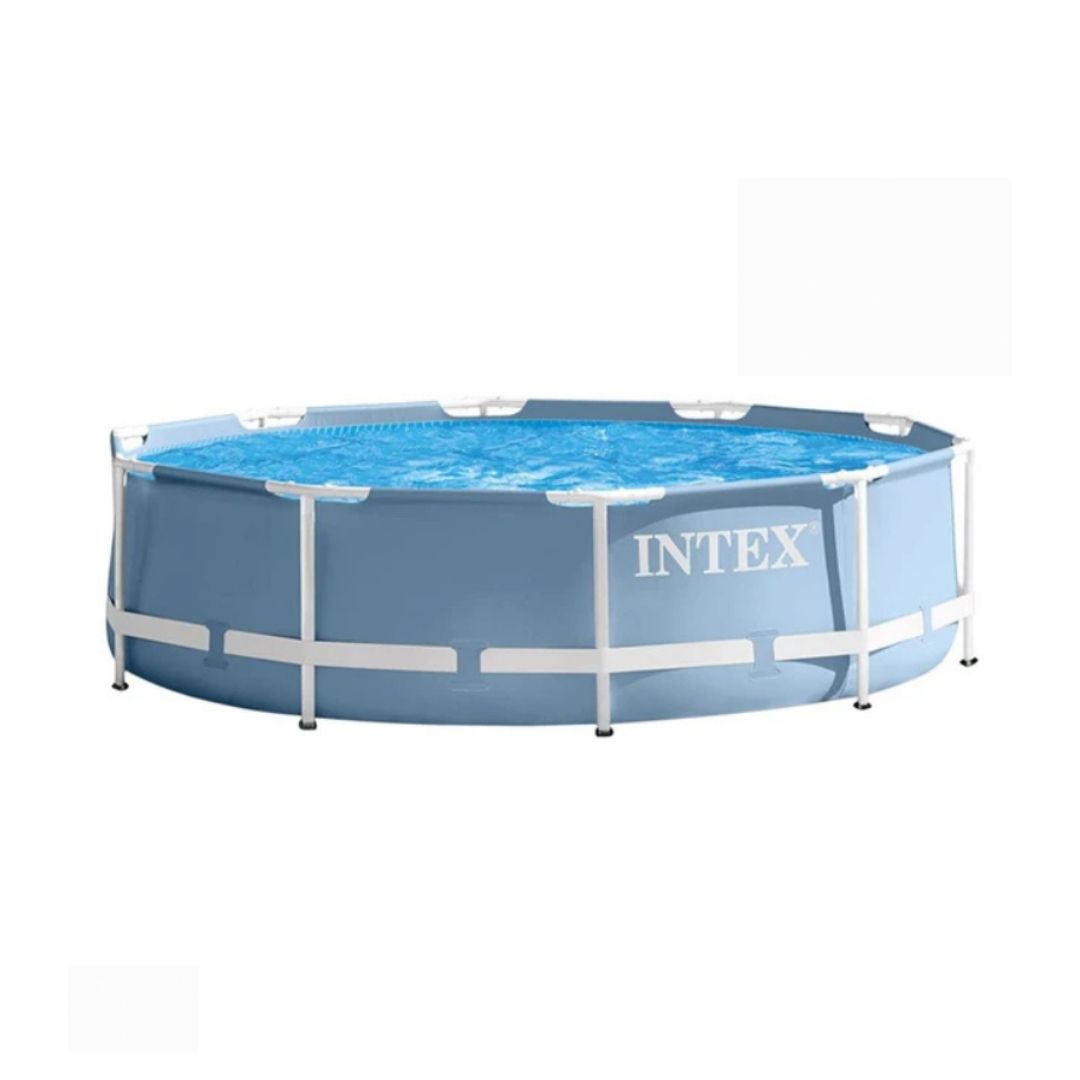 Intex Prism Frame above ground swimming pool 305x76cm circular blue pool for kids and family