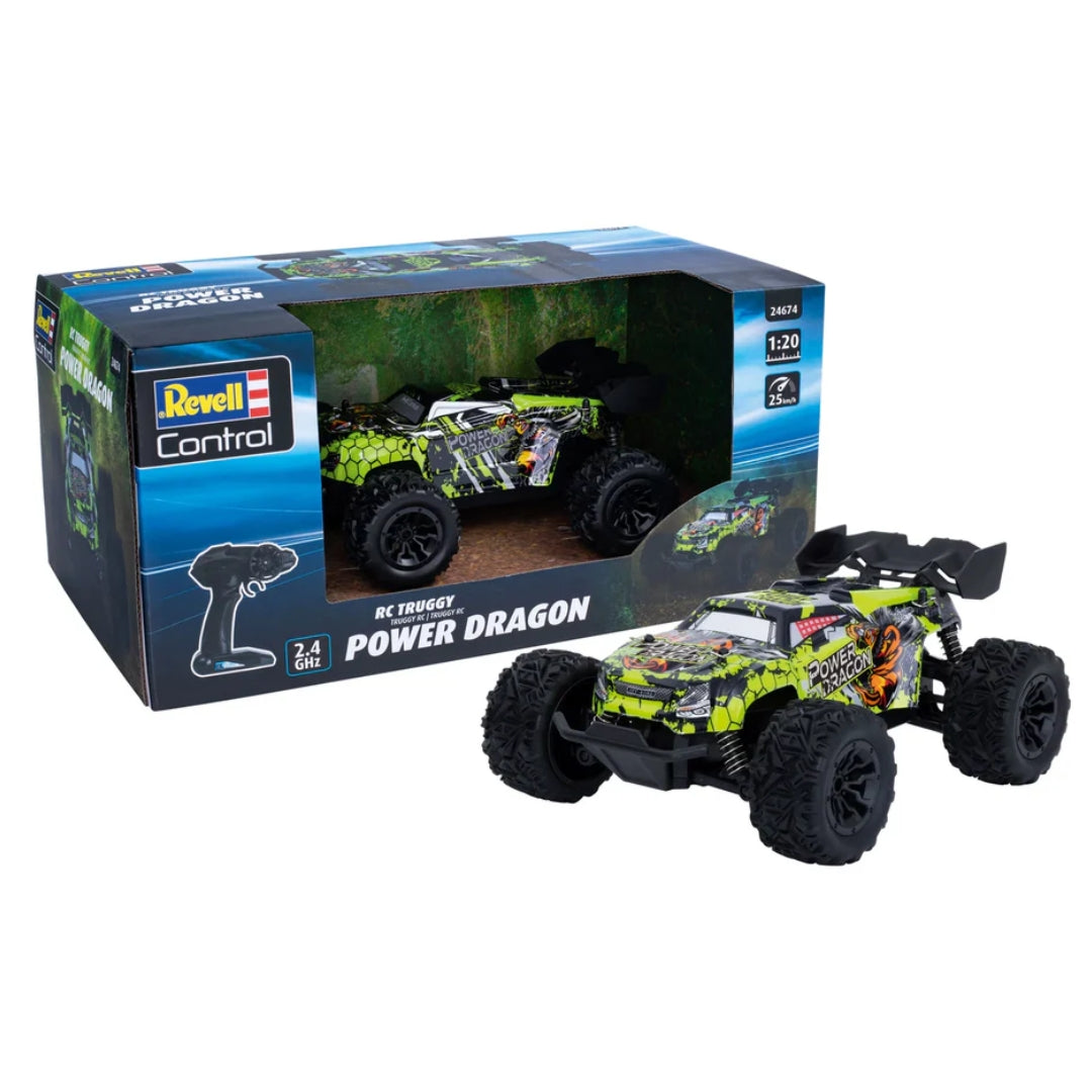 REVELL CONTROL RC CAR-POWER DRAGON RECHARGABLE ,Ages8+