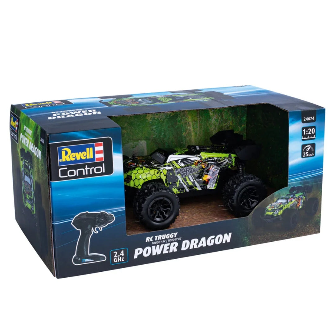 REVELL CONTROL RC CAR-POWER DRAGON RECHARGABLE ,Ages8+