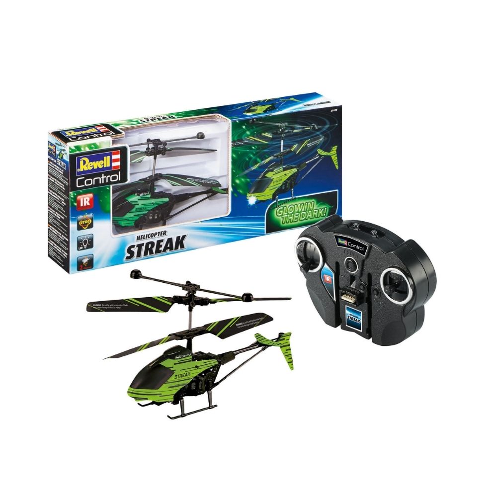 RC HELICOPTER STREAK GLOW IN THE DARK