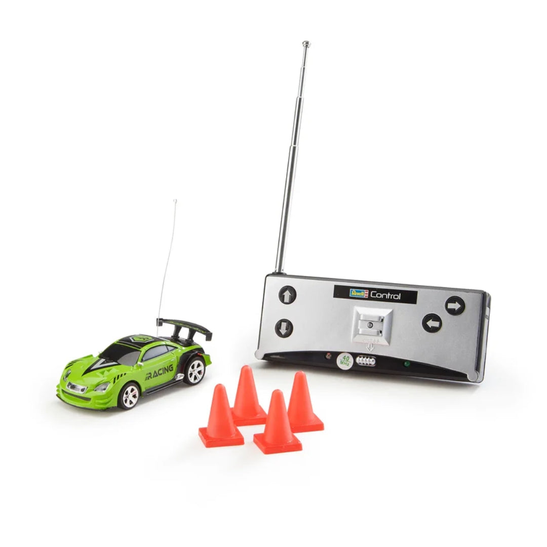 REVELL CONTROL RC MINI RACING-GRUN IN CAN RECHARGABLE,Ages8+