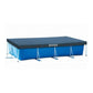 Heavy duty Intex blue rectangular pool cover for 4.5m x 2.2m frame pools