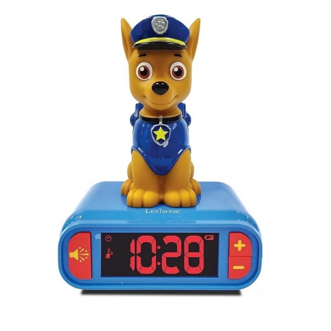 LEXIBOOK PAW PATROL 3D ALARM CLOCK W/NIGHT LIGHT AND SOUND EFFECTS, Ages 3+