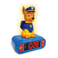 LEXIBOOK PAW PATROL 3D ALARM CLOCK W/NIGHT LIGHT AND SOUND EFFECTS, Ages 3+