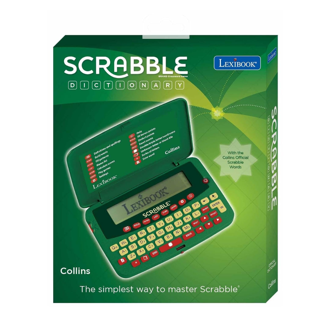 LEXIBOOK SCRABBLE OFFICIAL ELECTRONIC POCKET DICTIONARY, Ages 3+